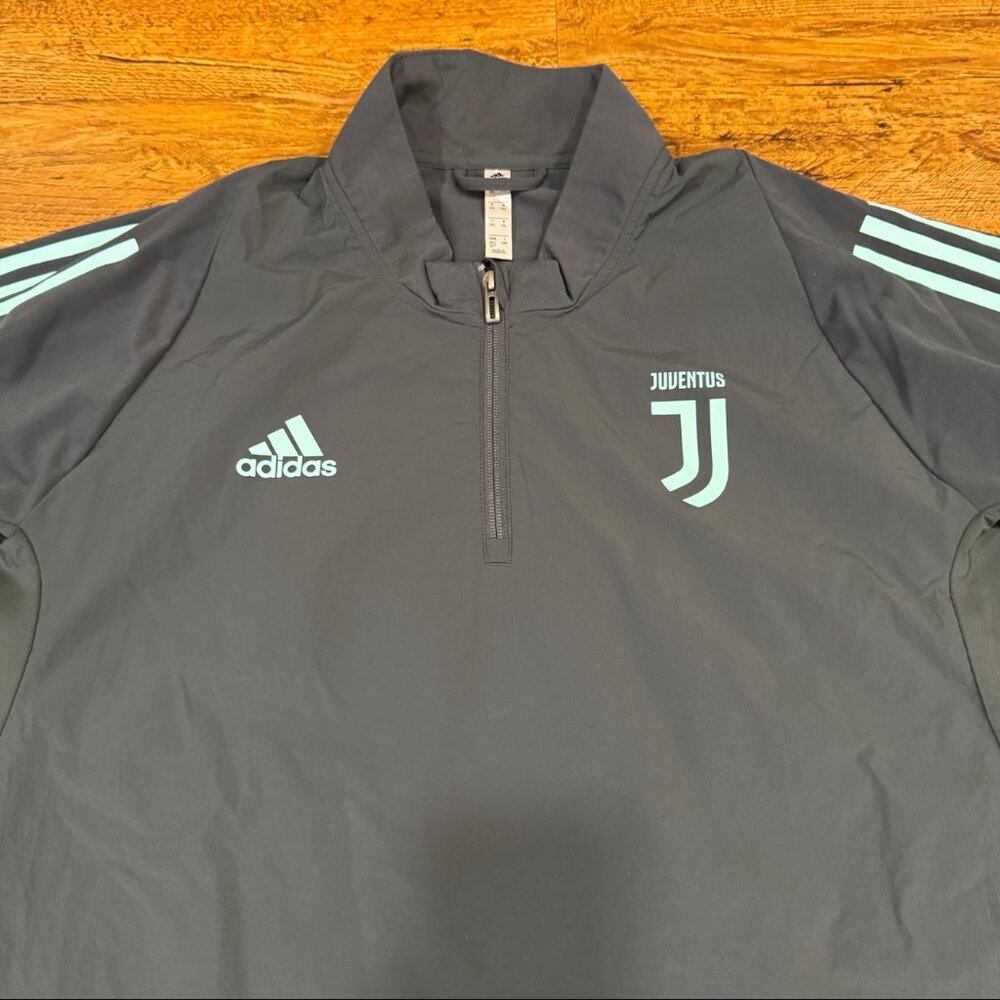 Adidas Juventus Soccer Futbol Football 1/4 Zip Training Sweater Jacket Men's 2XL